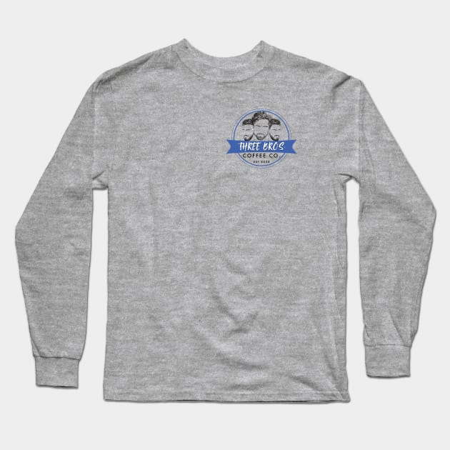 Three Bros. Coffee small logo Long Sleeve T-Shirt by Cole Denton